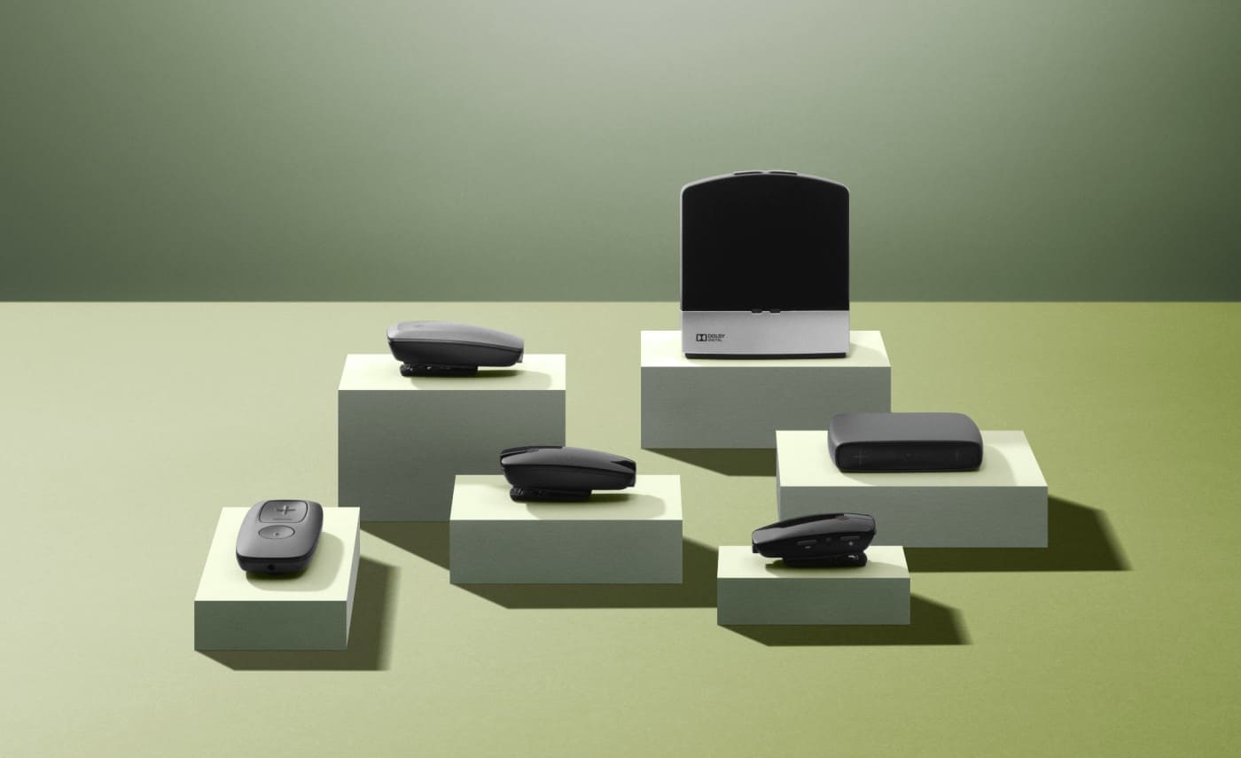 ReSound Wireless Accessories featured on Green Backdrop